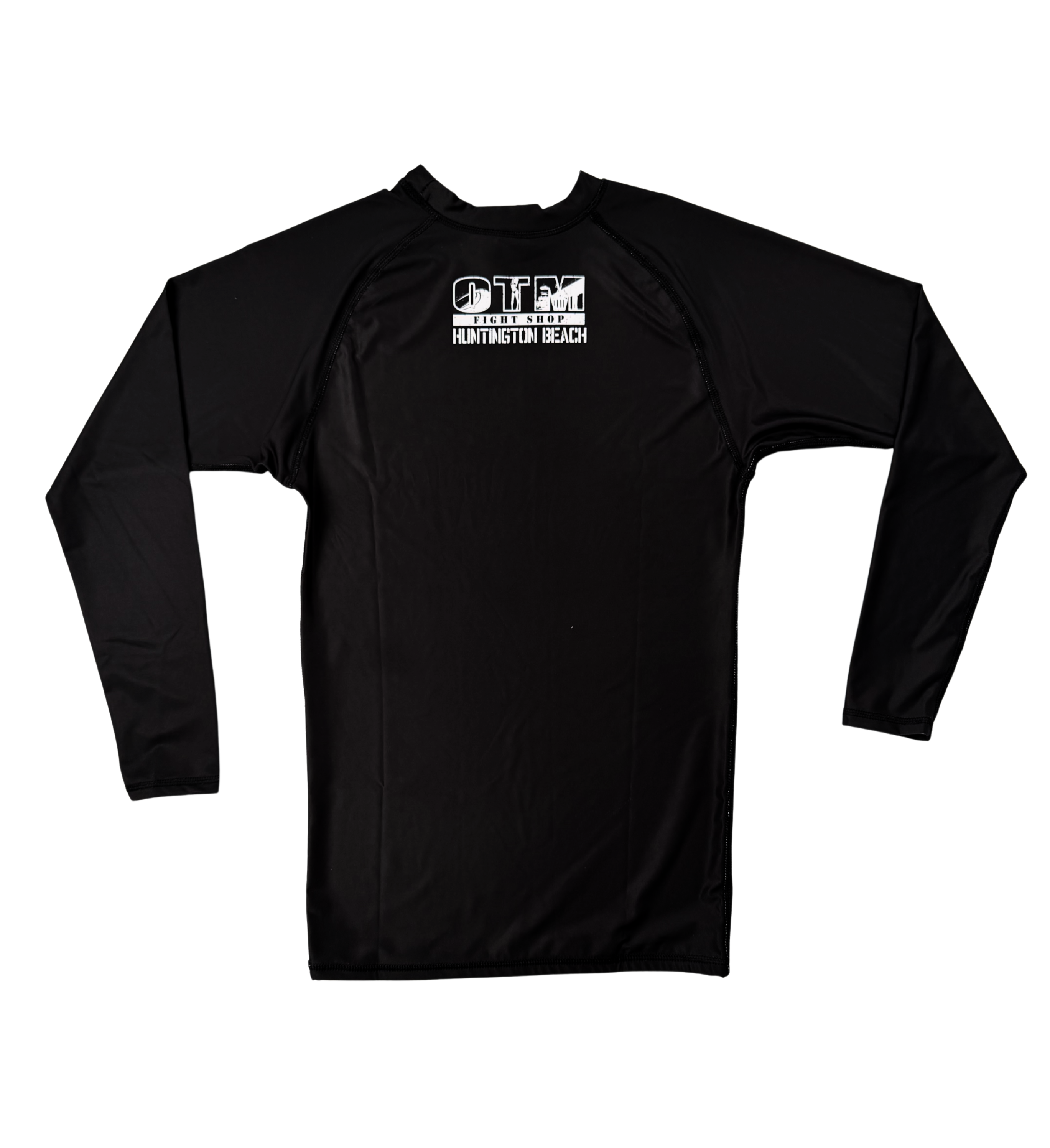 OTM Fight Shop rashguard back design – premium no-gi training top for BJJ and MMA
