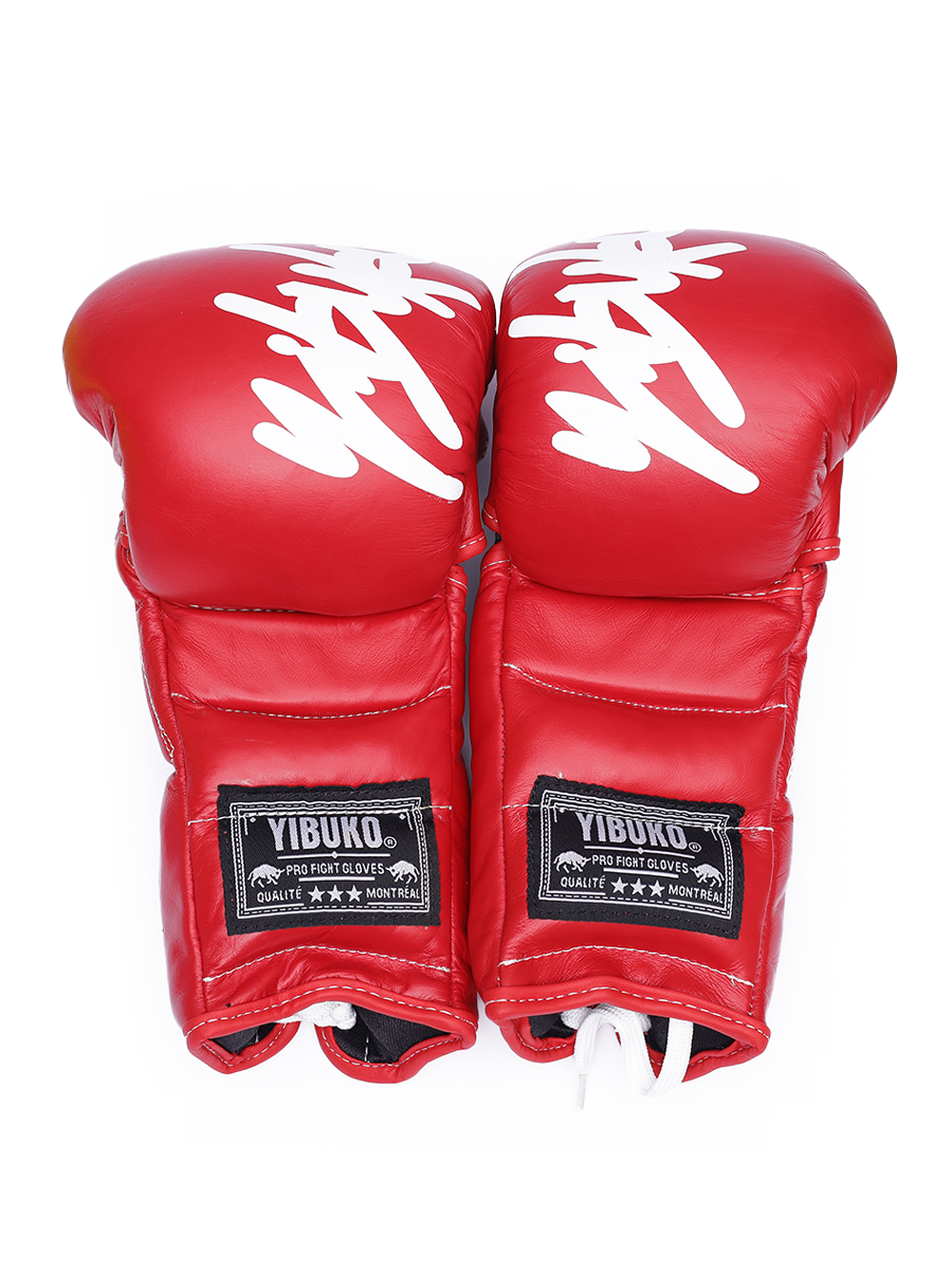 Yibuko_MMA_Gloves_Red_White_Lace_Up