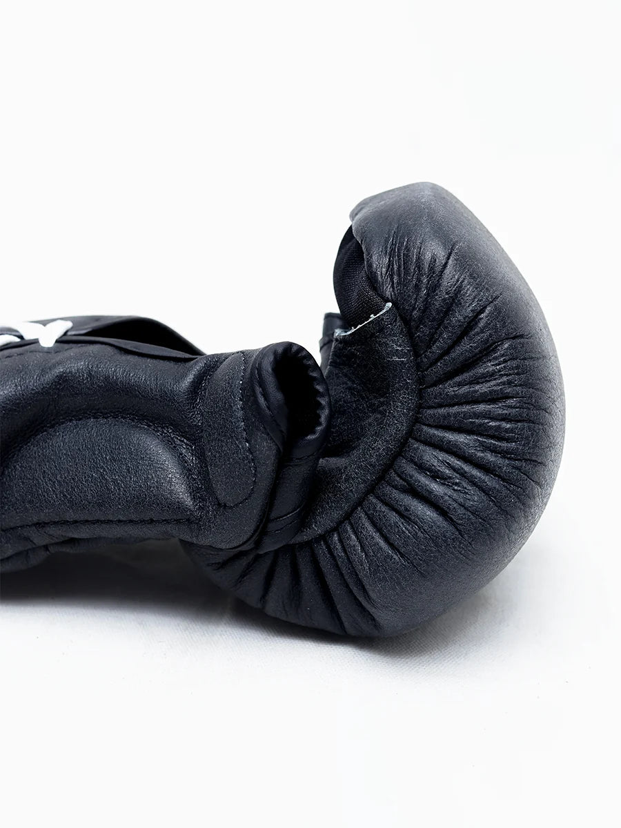 Yibuko Lace up MMA Gloves - Vintage Black