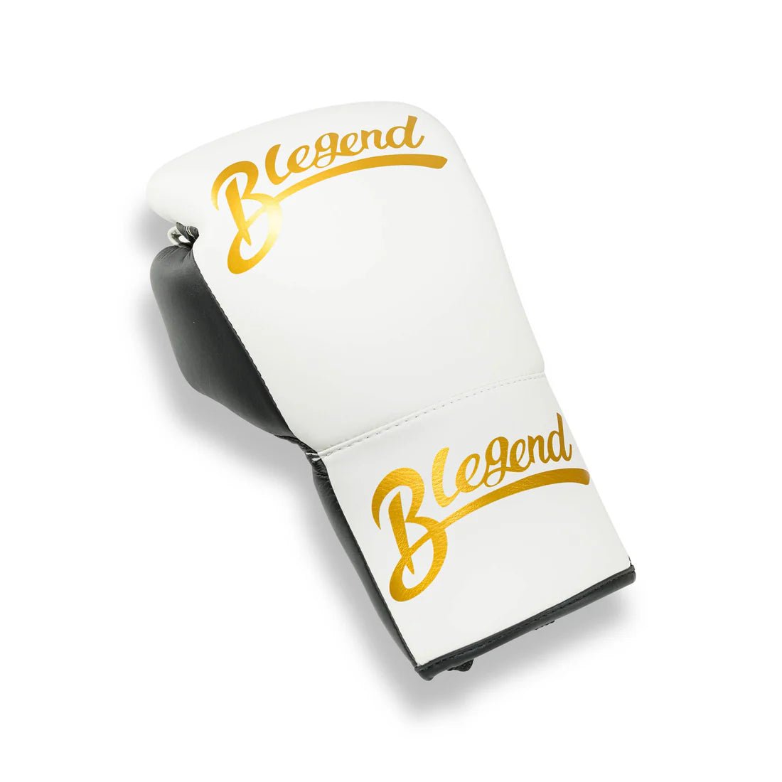 Blegend Boxing Gloves BGL221 Lace Up White Black - OTM Fight ShopBlegend