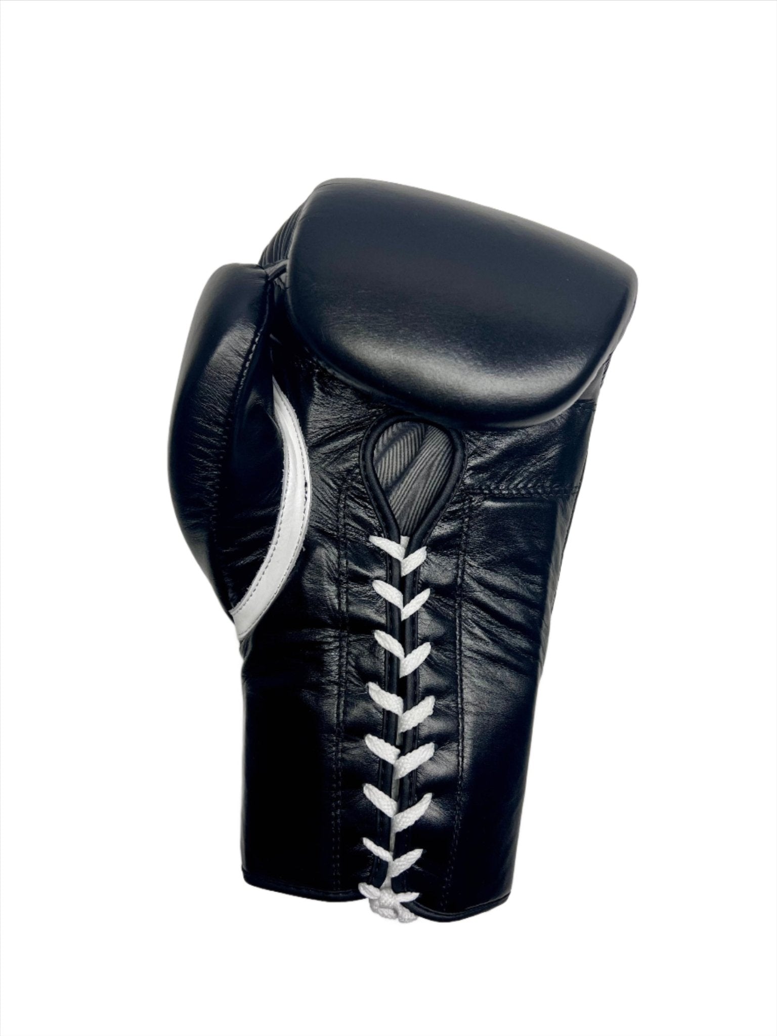 Built To Fight Pro Lace Up Boxing Gloves side lace detail