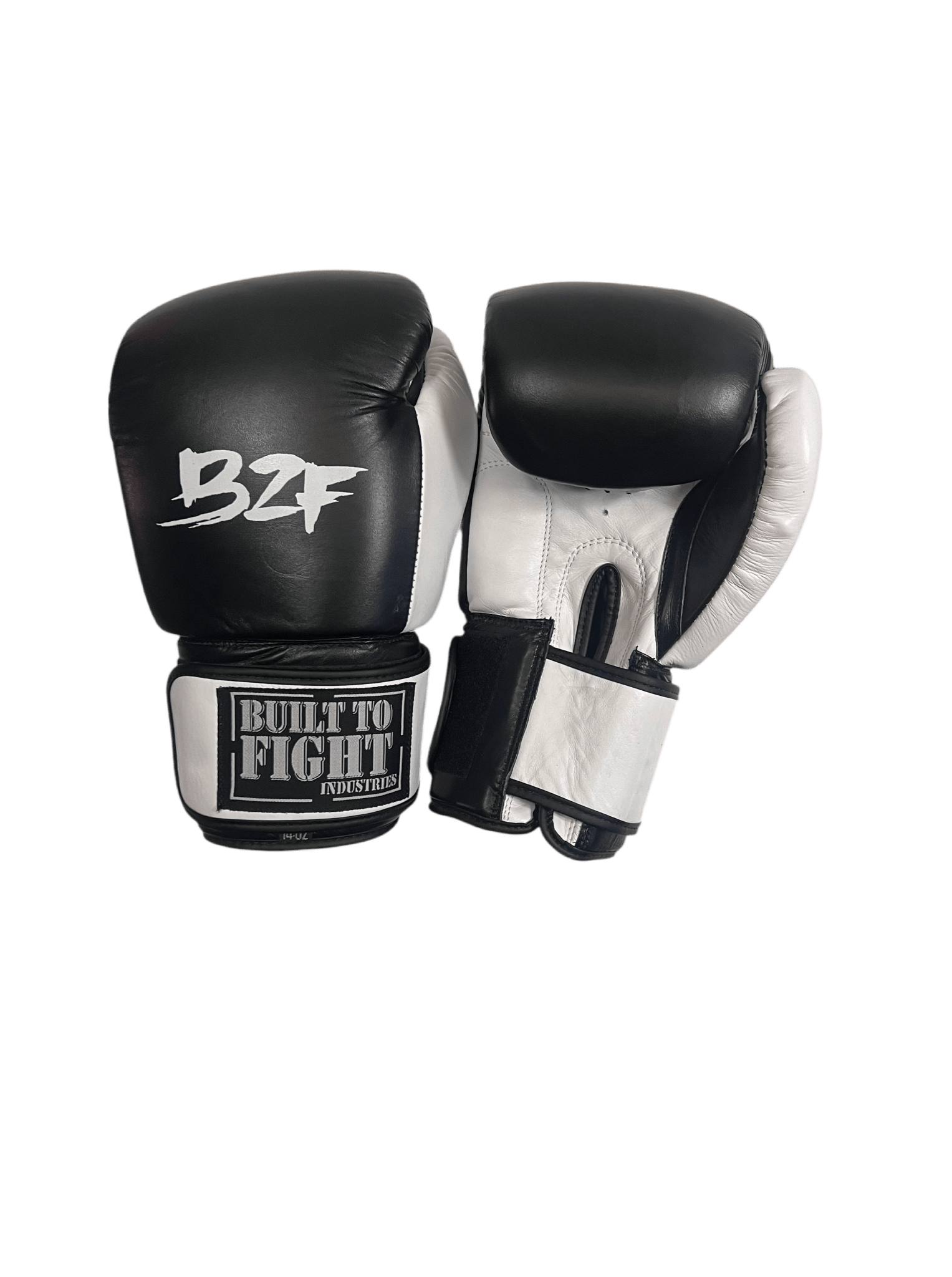 BTF Thai Style Boxing Gloves Black/White - OTM Fight ShopBuilt To Fight