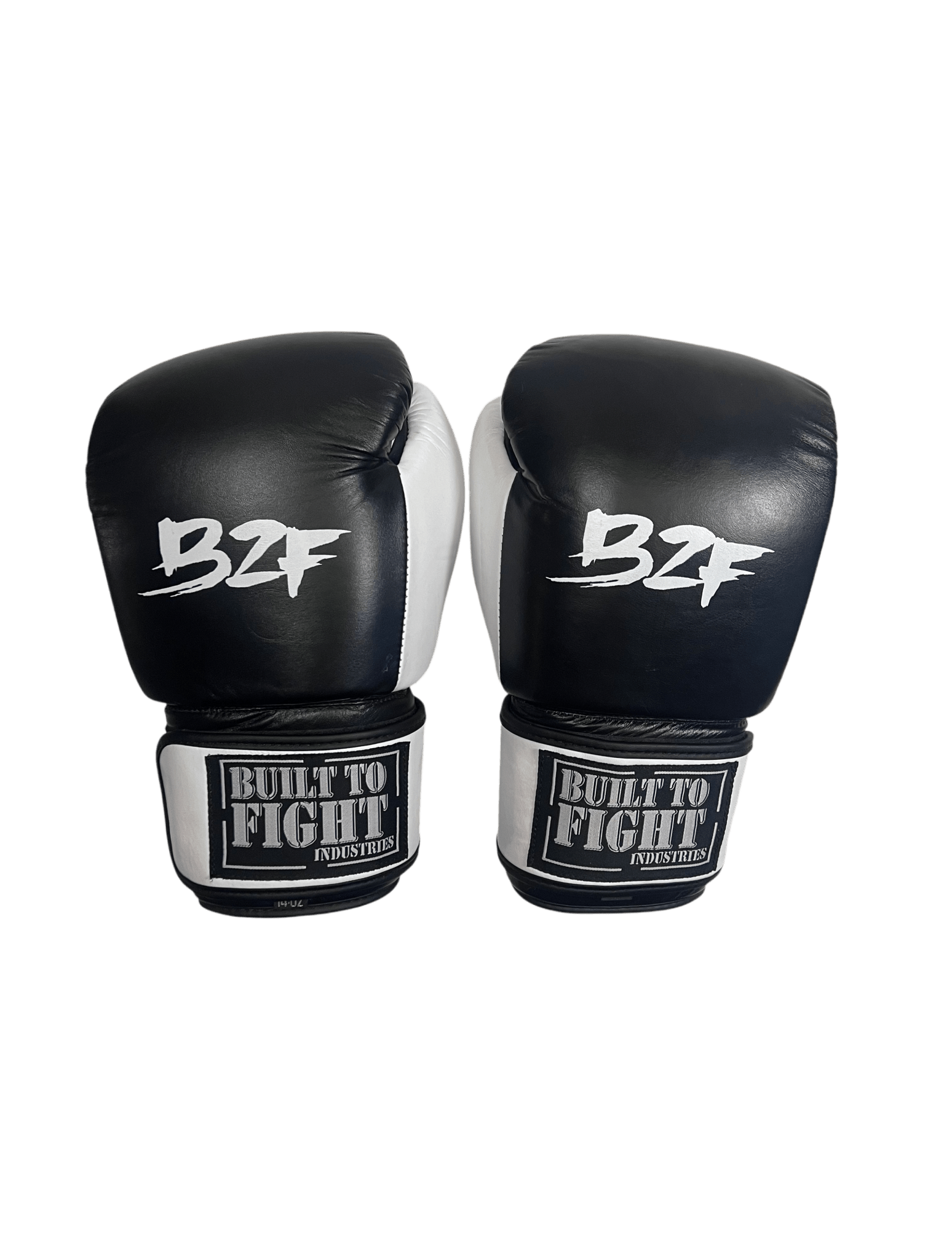 BTF Thai Style Boxing Gloves Black/White - OTM Fight ShopBuilt To Fight