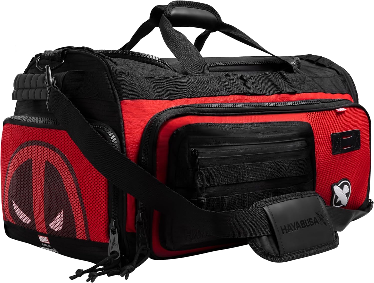 Marvel Deadpool Duffle Bag side view – OTM Fight Shop