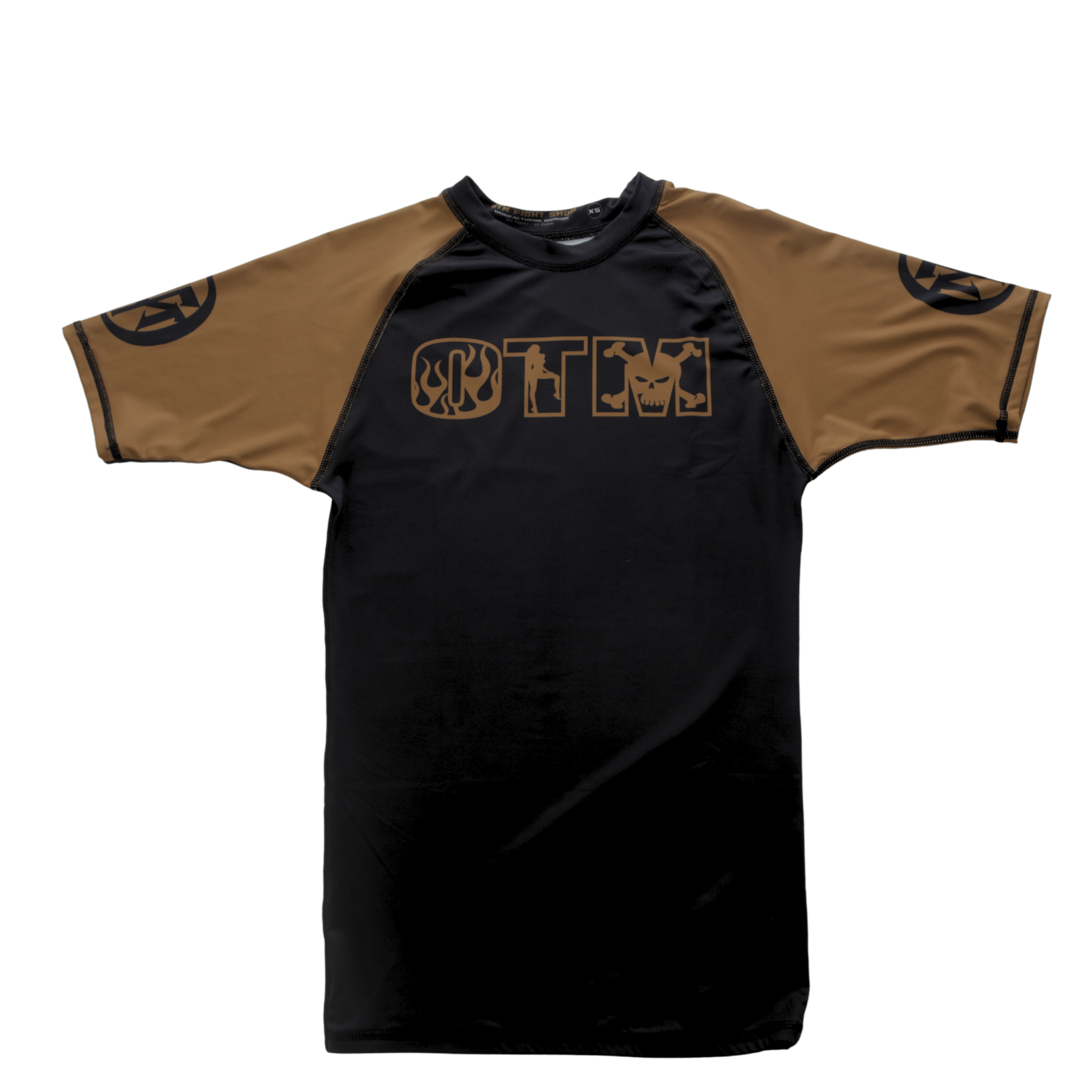 OTM FHS brown ranked Rash guard - OTM Fight ShopOTM Fight Shop