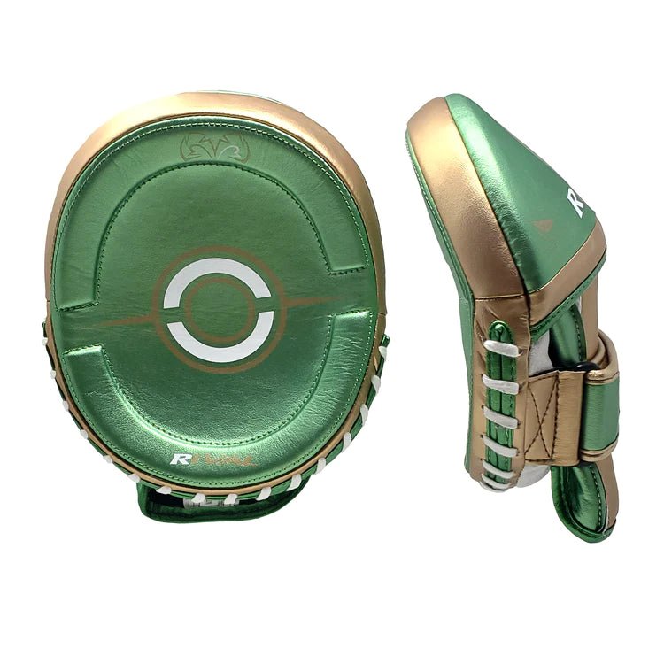 Rival RPM100 Professional Punch Mitts green front view