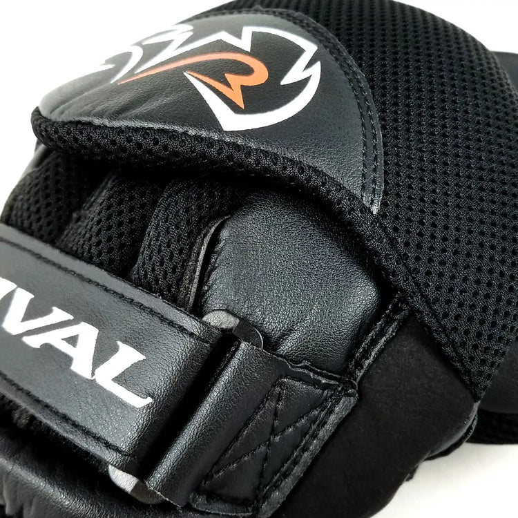 Rival RPM5 Parabolic Punch Mitts 2.0 close-up detail – OTM Fight Shop