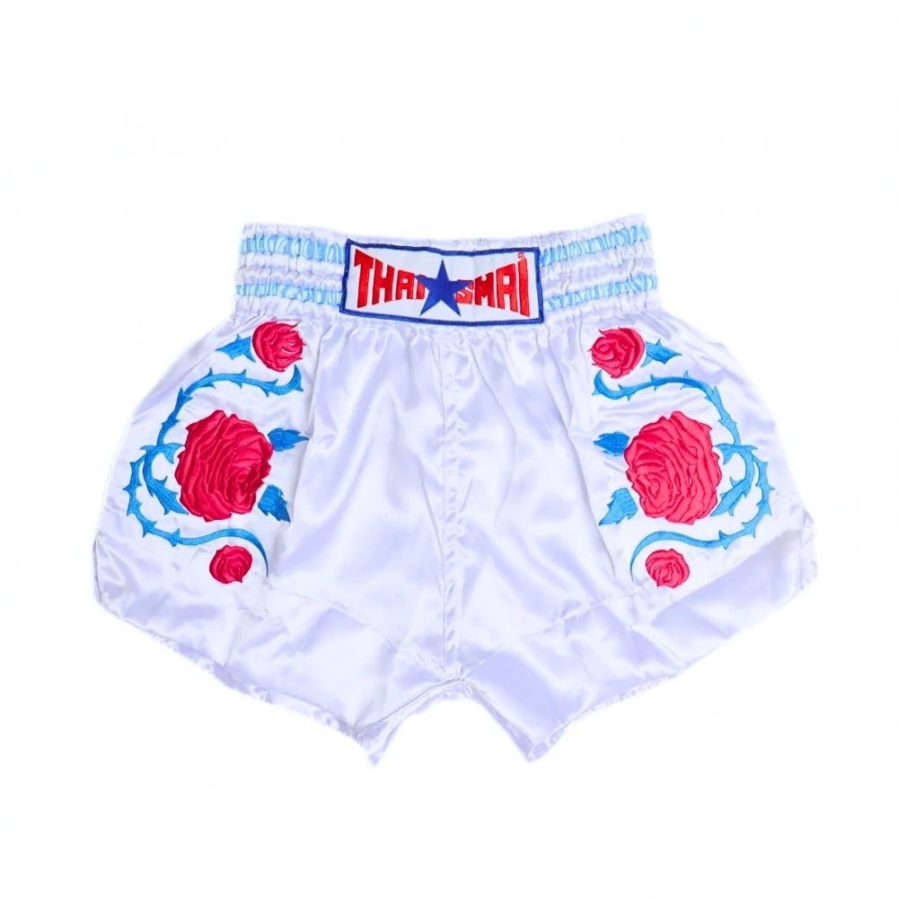 ThaiSmai "Rose" Embroidery Muay Thai Shorts - OTM Fight ShopThai Smai