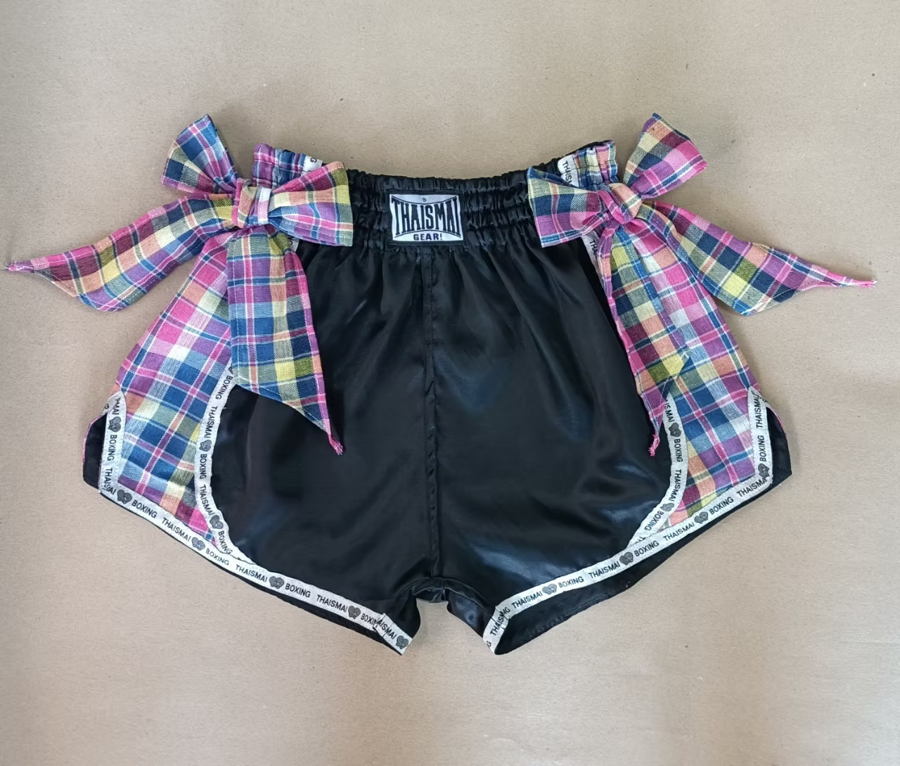 ThaiSmai Women's Plaid Bow Thai Shorts