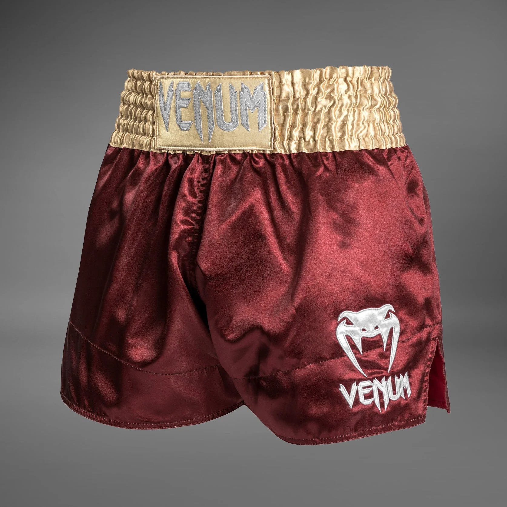 Venum Classic Muay Thaï Short - Burgundy/Gold/White - OTM Fight ShopVenum