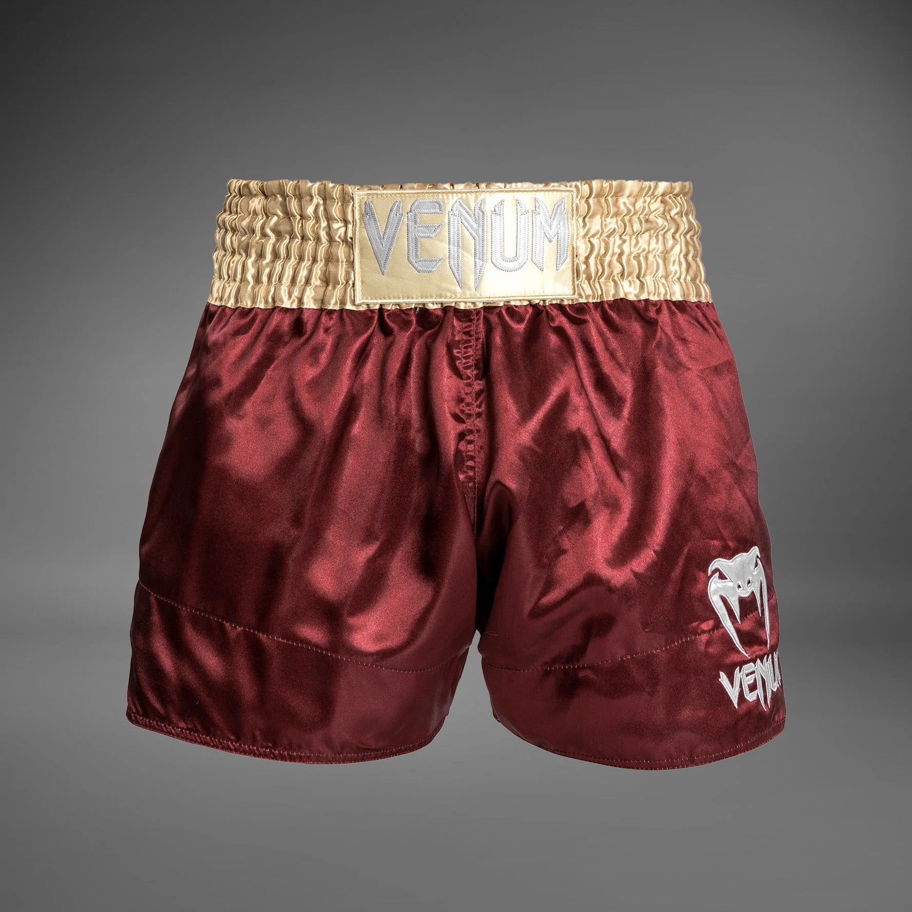 Venum Classic Muay Thaï Short - Burgundy/Gold/White - OTM Fight ShopVenum