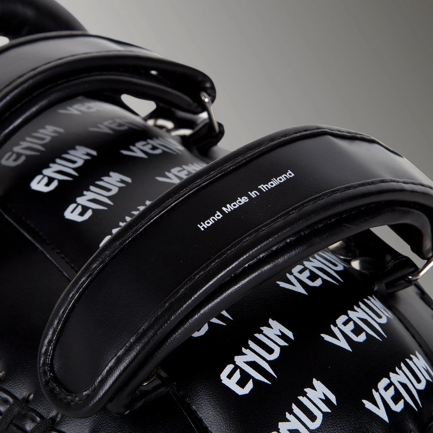 Venum Light Kick Pads - Skintex Leather - Black/Ice (Pair) - OTM Fight ShopVenum