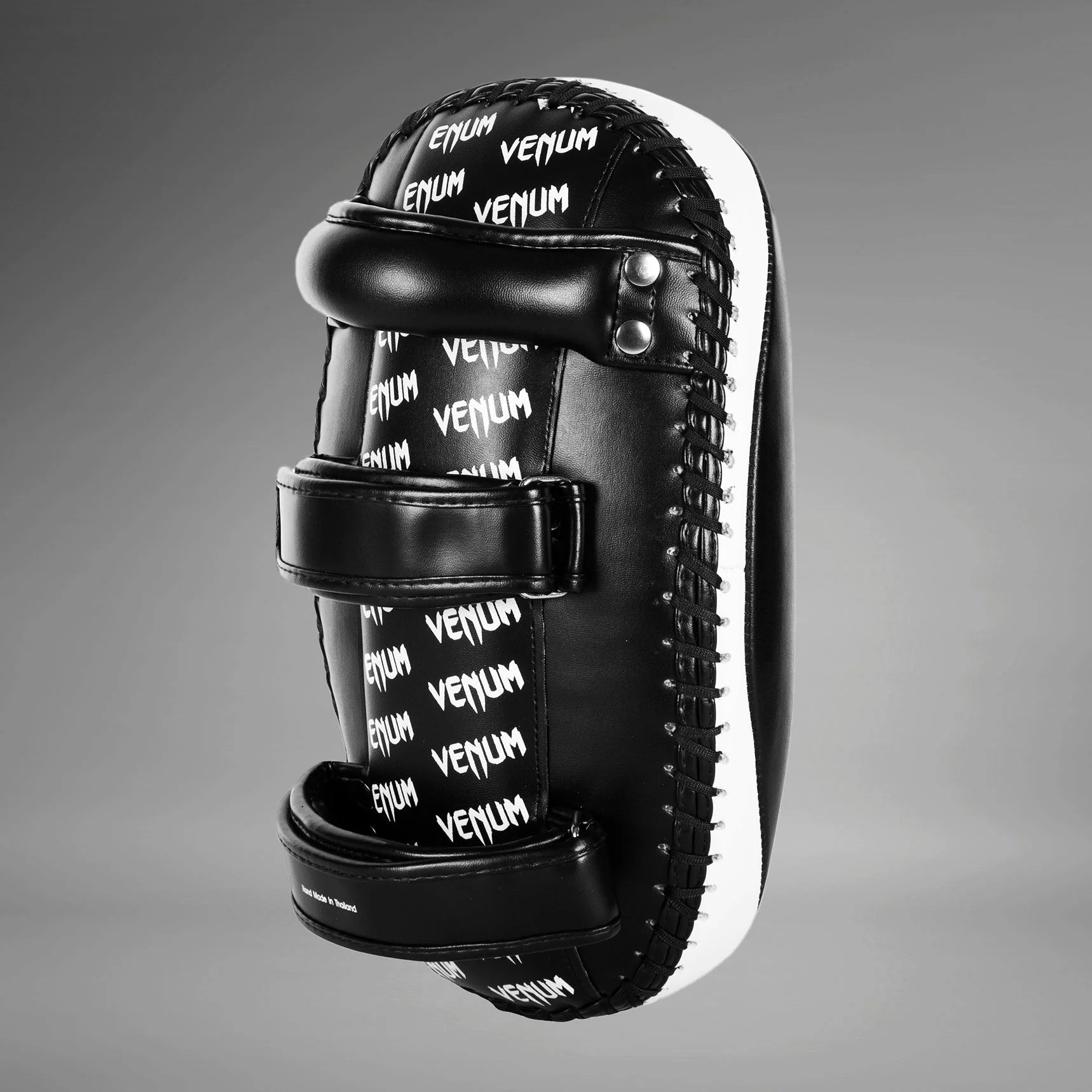 Venum Light Kick Pads - Skintex Leather - Black/Ice (Pair) - OTM Fight ShopVenum