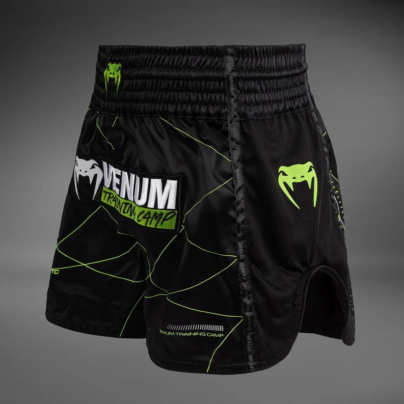 Venum Training Camp 4.0 Muay Thai Short - Black/Neon Green - OTM Fight ShopVenum