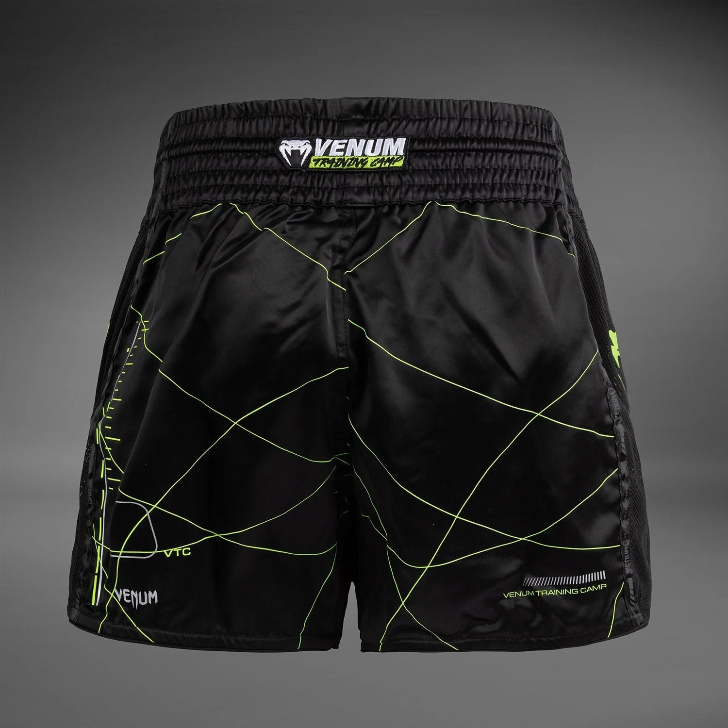 Venum Training Camp 4.0 Muay Thai Short - Black/Neon Green - OTM Fight ShopVenum