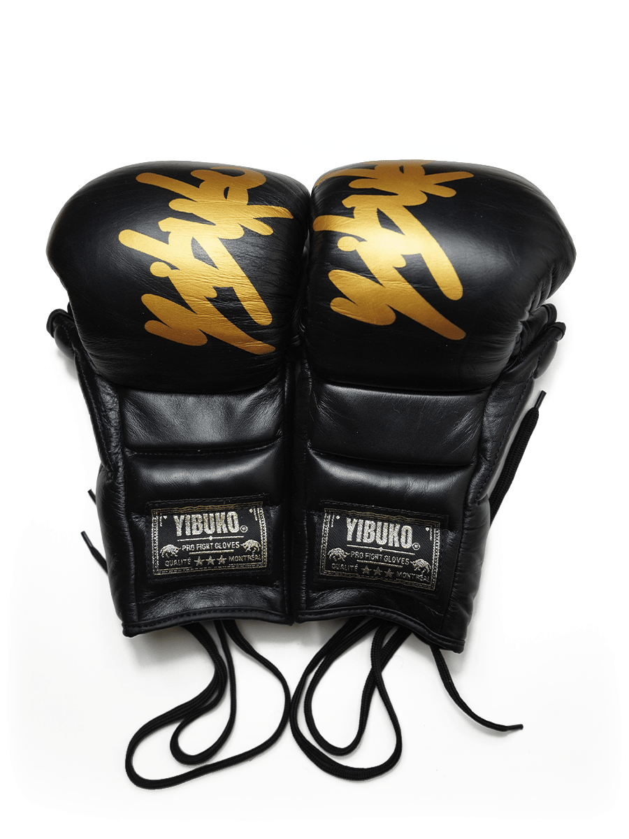 Yibuko LACE - UP MMA GLOVE BLK/GLD - OTM Fight ShopYibuko