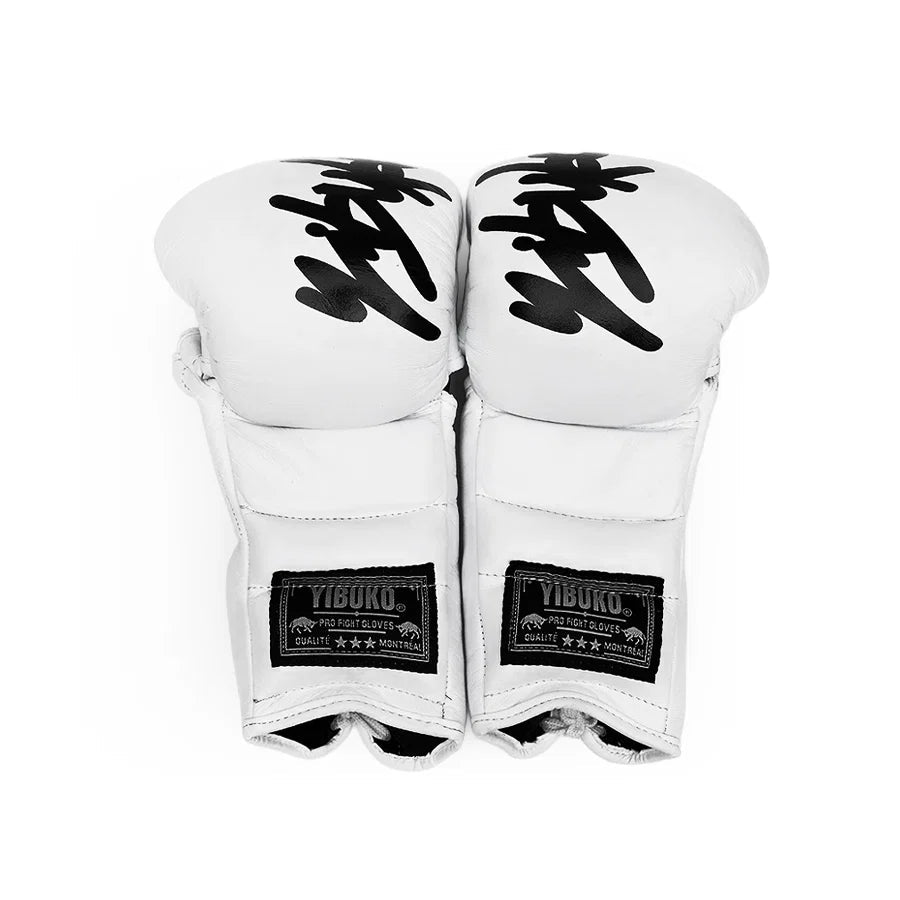 Yibuko LACE-UP MMA GLOVE White/Black - OTM Fight ShopYibuko