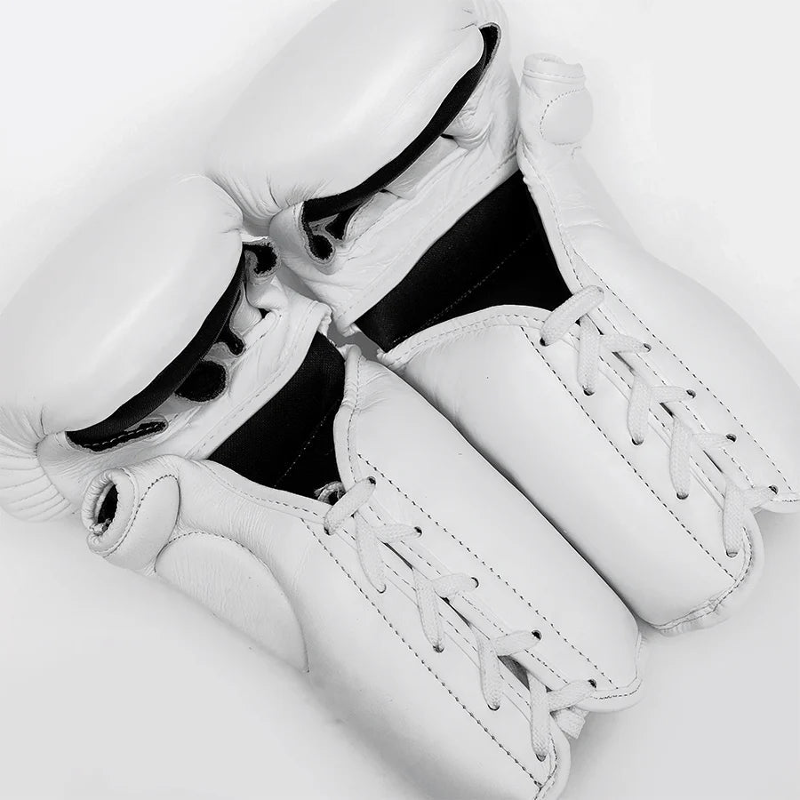 Yibuko LACE-UP MMA GLOVE White/Black - OTM Fight ShopYibuko
