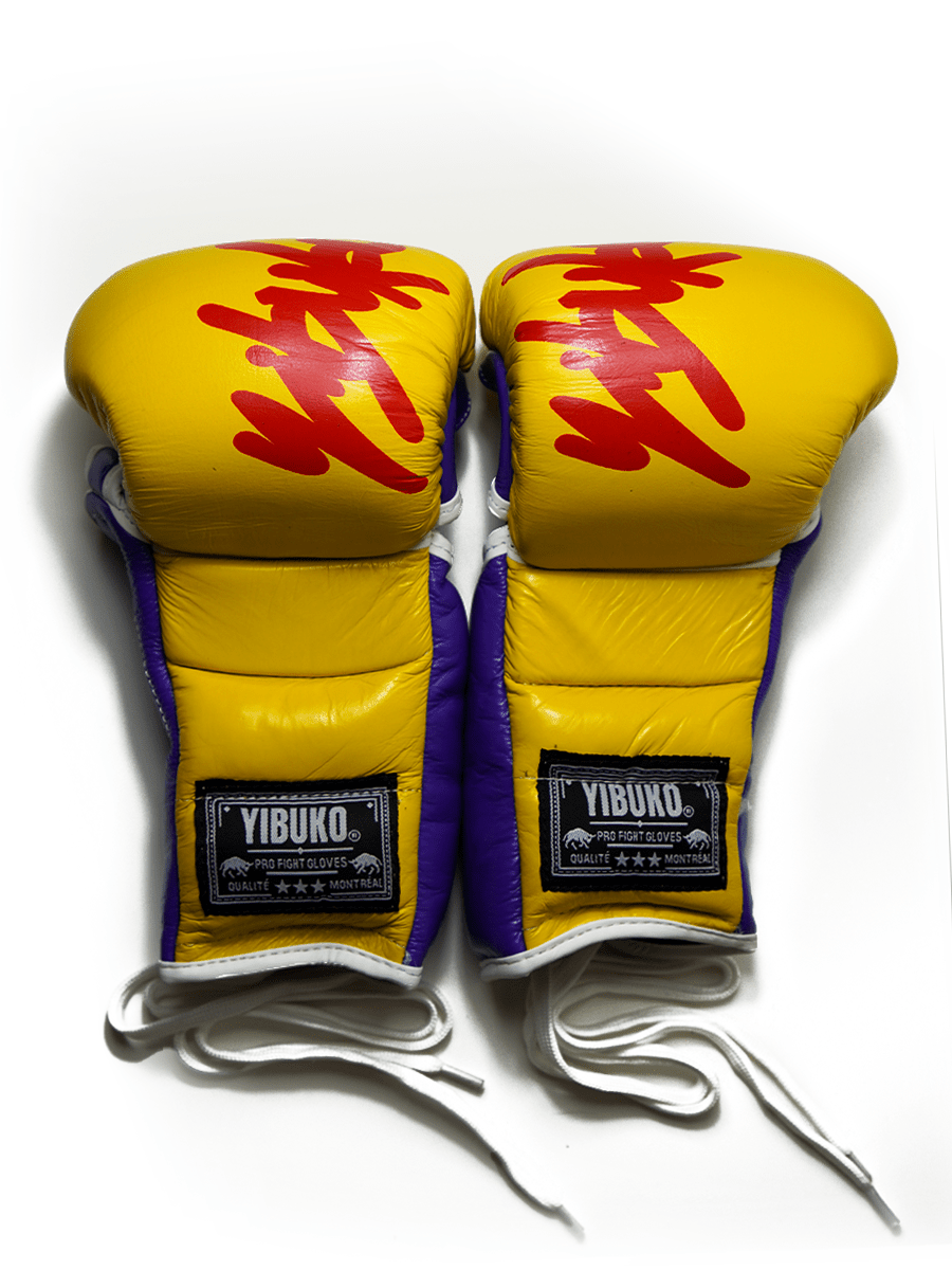 Yibuko LACE - UP MMA GLOVE Yellow - OTM Fight ShopYibuko