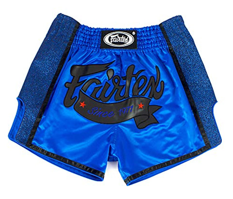 Fairtex Blue Glitter Slim Cut Muay Thai Boxing Shorts