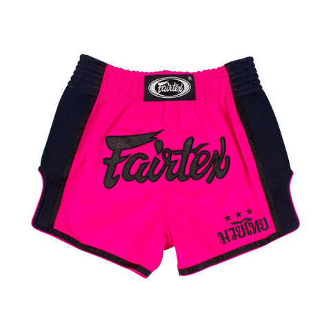 Fairtex Shocking Pink Slim Cut Muay Thai Boxing Shorts