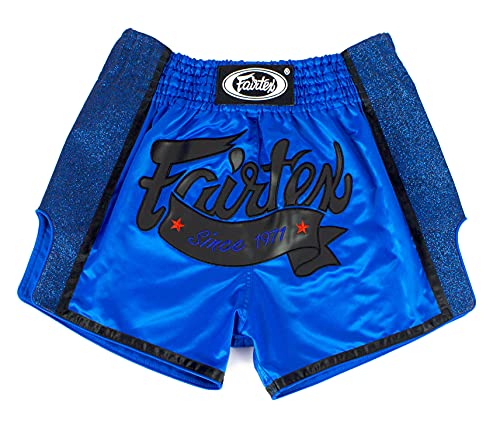 Fairtex Blue Glitter Slim Cut Muay Thai Boxing Shorts - OTM Fight ShopFairtex