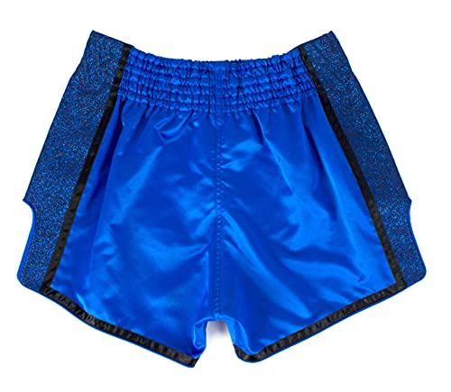 Fairtex Blue Glitter Slim Cut Muay Thai Boxing Shorts - OTM Fight ShopFairtex