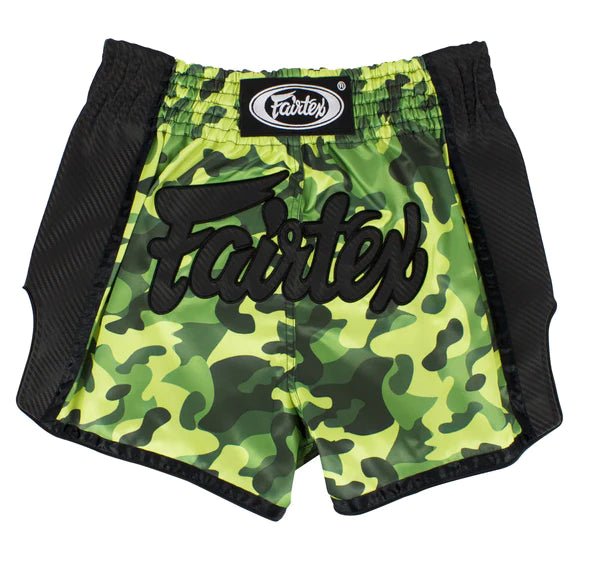 Fairtex Green Camo Slim Cut Muay Thai Boxing Short - OTM Fight ShopFairtex