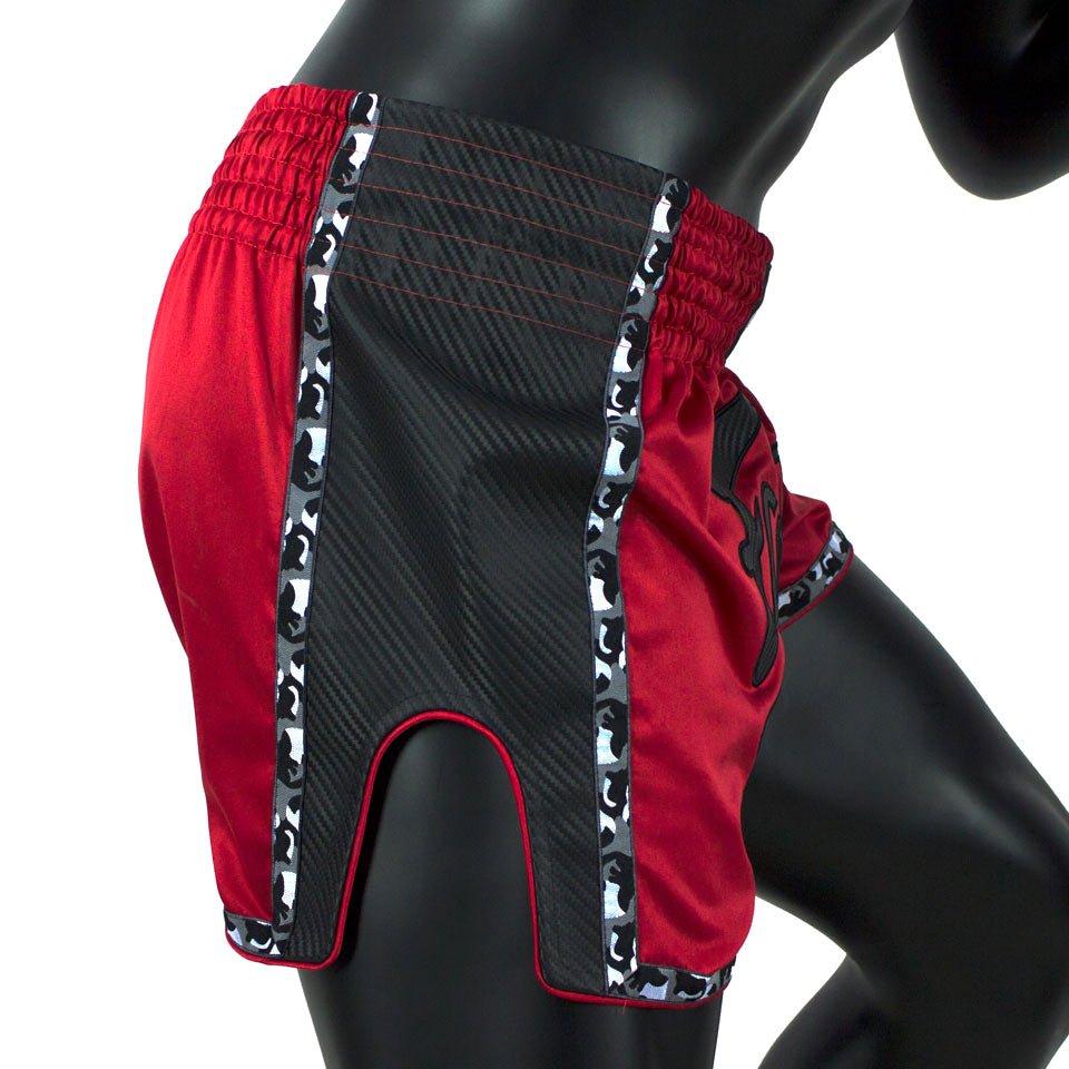 Fairtex Red Black Slim Cut Muay Thai Boxing Short - OTM Fight ShopFairtex