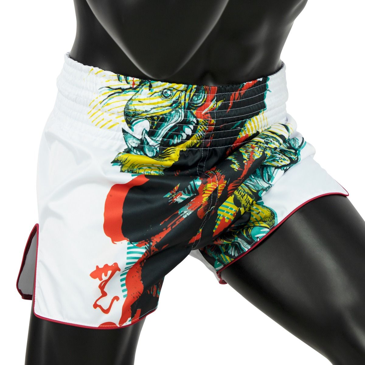 Fairtex White Satoru Slim Cut Muay Thai Boxing Short - OTM Fight ShopFairtex