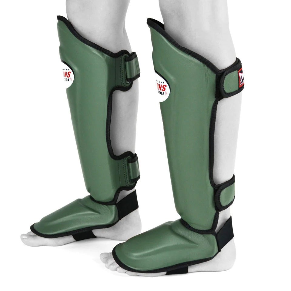 Twins SGL10 Double Padded Leather Shin Pads - OTM Fight ShopTwins Special